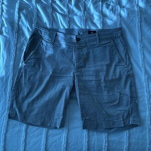 Classic Men's Gray Flat Front Shorts